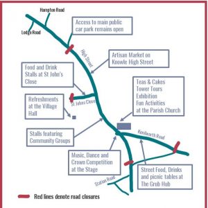 Knowle Coronation Celebrations Map