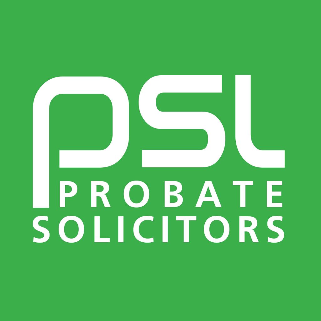 PSL Solicitors logo in white font on a green background